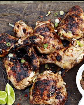 Быстрый куриный шашлык, маринованный в ромовой заправке