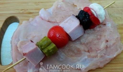 фаршированный шашлычок