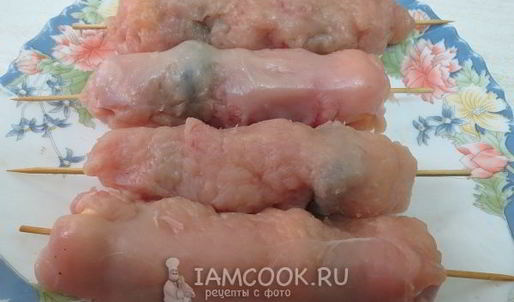 фаршированный шашлычок