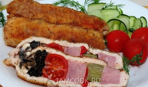 фаршированный шашлычок