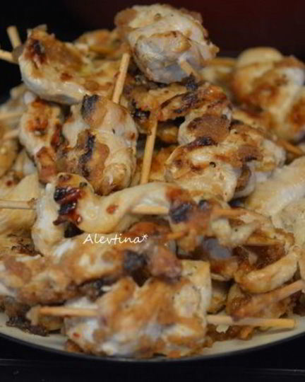 Рецепт куриных шашлычков satay