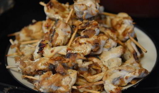 куриные шашлычки satay
