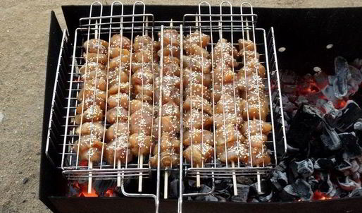 куриные шашлычки в кунжуте
