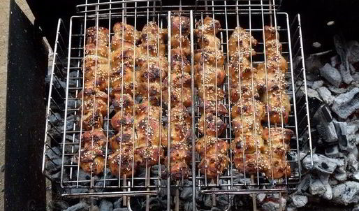 куриные шашлычки в кунжуте