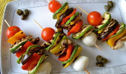 овощные шашлычки