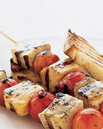 Рецепт рыбного шашлыка с помидорами черри