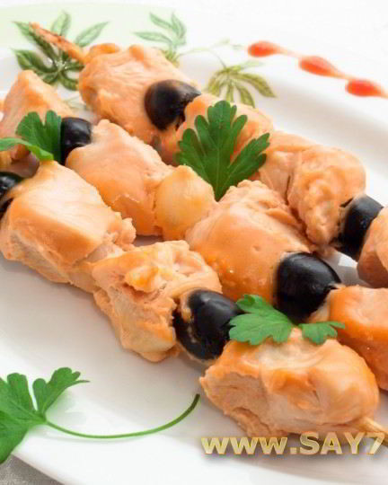 Рецепт шашлычков домашних, маринованных в розовом соусе