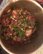 Шашлык из баранины мятой и наршарабом