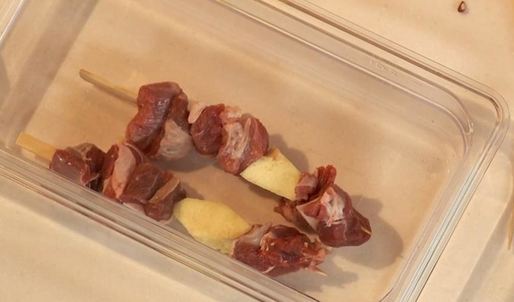 шашлык из баранины с айвой