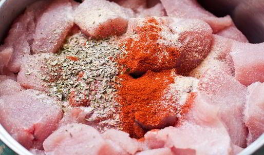 шашлык из филе индейки