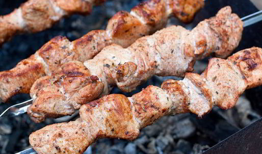 шашлык из филе индейки