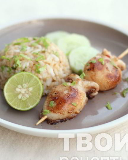 Рецепт шашлык из кальмара