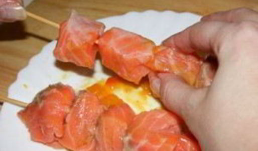 шашлык из кижуча