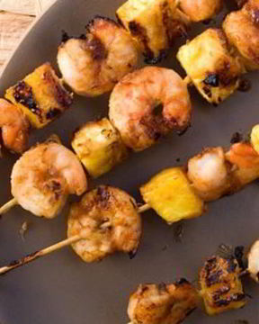 Шашлык из креветок