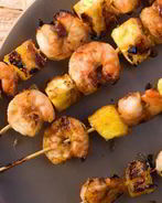 Шашлык из креветок