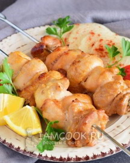 Рецепт шашлыка из куриного филе в духовке