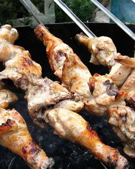 Рецепт шашлыка из куриных частей