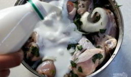 шашлык из куриных частей