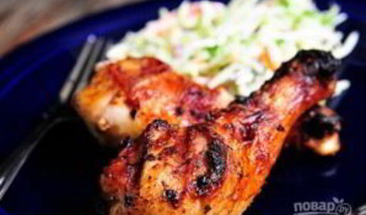 шашлык из куриных ножек на шампурах