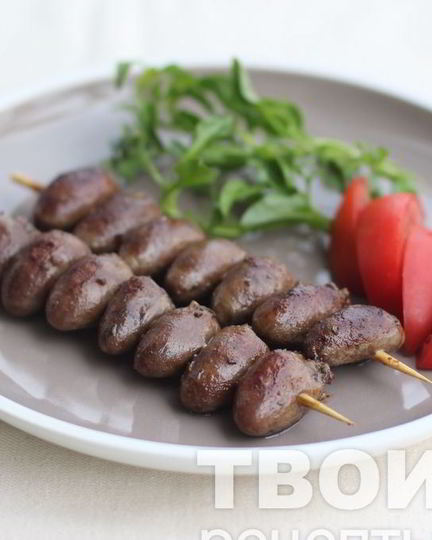Рецепт шашлыка из куриных сердечек