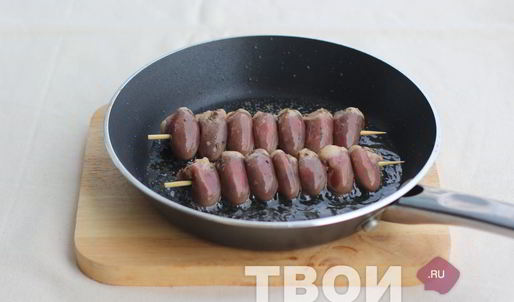 шашлык из куриных сердечек