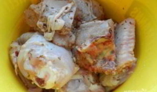 шашлык из курицы на минеральной воде