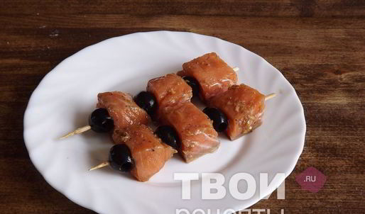 шашлык из лосося