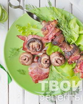 Шашлык из шампиньонов