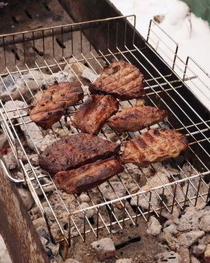 Шашлык из страуса