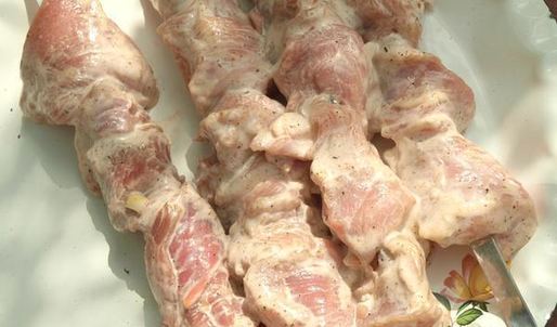 шашлык из свинины маринованной в кефире