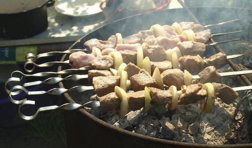 шашлык из свинины маринованной в кефире