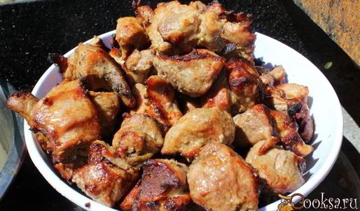 шашлык из свинины на минеральной воде