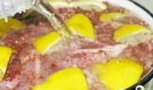 шашлык из свинины с лимоном