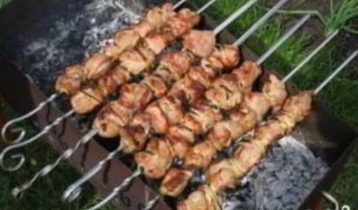 шашлык из свинины с лимоном