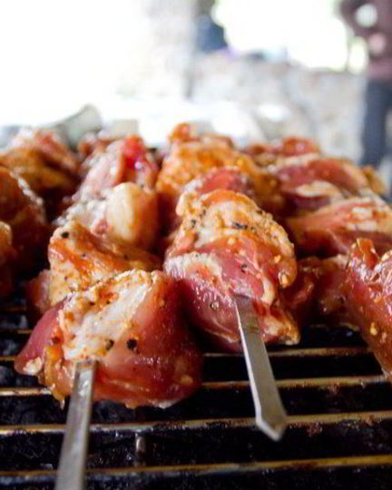 Рецепт шашлыка из свинины в пряном маринаде