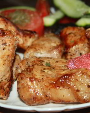 Шашлык из свиного эскалопа