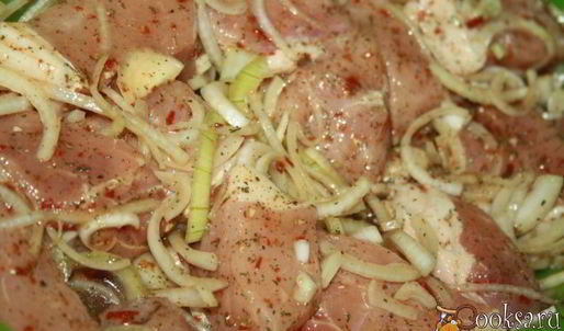 шашлык из свиного эскалопа