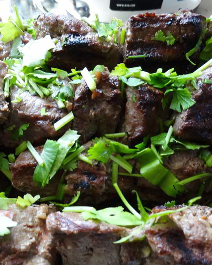 Рецепт шашлыка из телячьей печени с коньяком