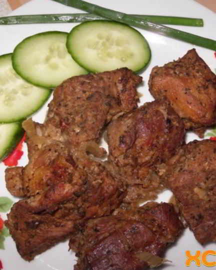 Рецепт шашлыка на луковой подушке в духовке