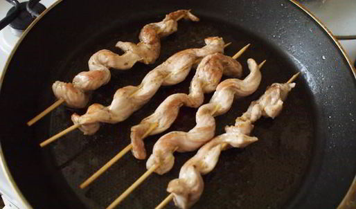 шашлыки с соусом