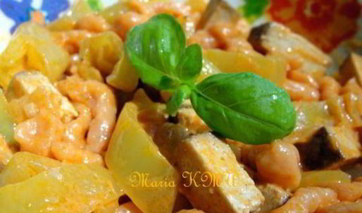 швабская домашняя лапша — томатные шпетцле