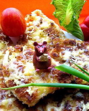 Капустные стейки под сыром Джюгас