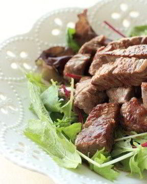 Мини-стейки из говядины с мирином по-японски