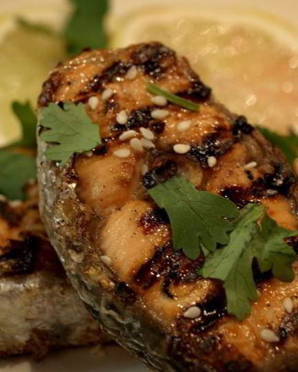 Рецепт непростых стейков из лосося