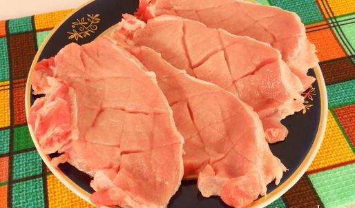 острые свиные стейки с мандариново-медовым соусом