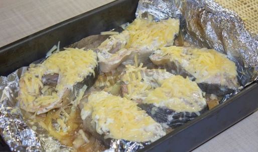 стейк из горбуши в духовке