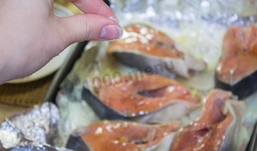 стейк из горбуши в духовке