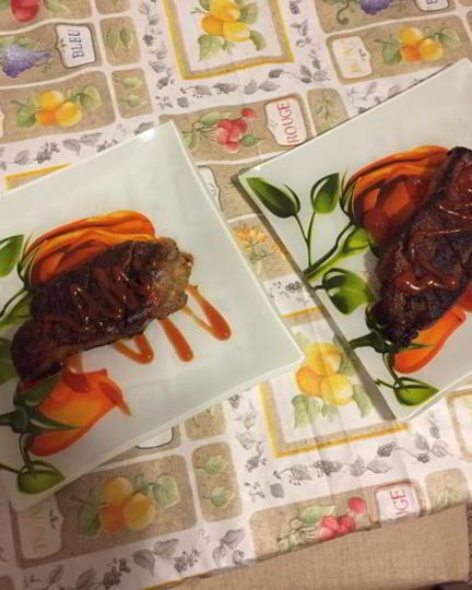 Рецепт стейка из говядины на двоих