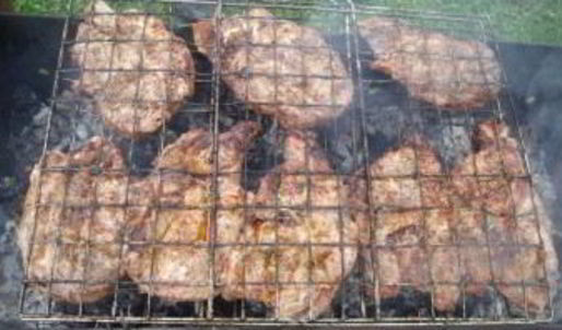 стейк из говядины на мангале