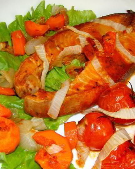 Рецепт стейка из кеты